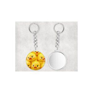 Rubber Ducky  -  ROUND BUTTON KEY CHAIN